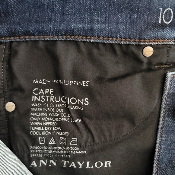 Ann Taylor Denin Modern Fit Ankle Jean in Stretch Cotton, Size 10 - Picture 6 of 8